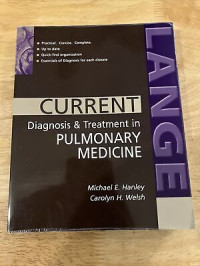 Image of CURRENT DIAGNOSIS & TREATMENT IN PULMONARY MEDICINE
