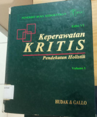 keperawatan kritis  - pendekatan holistik ed 6 vol 1