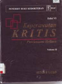 keperawatan kritis  - pendekatan holistik ed 6 vol 2
