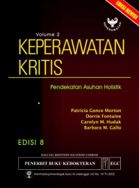 Image of KEPERAWATAN KRITIS VOLUME 2